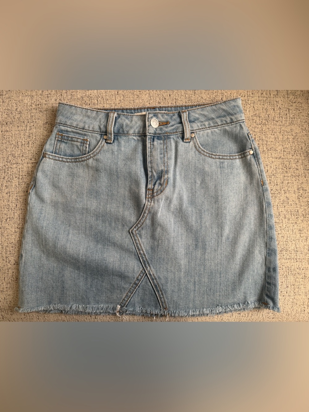 PacSun Light Blue Denim Mini Skirt